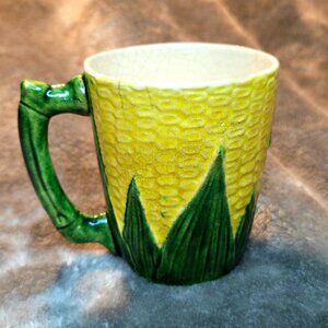 Majolica Antique Japan Pottery Cup 4"